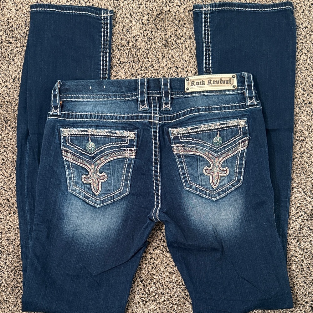 Rock Revival Women's Dark Blue Boot Cut Jeans
